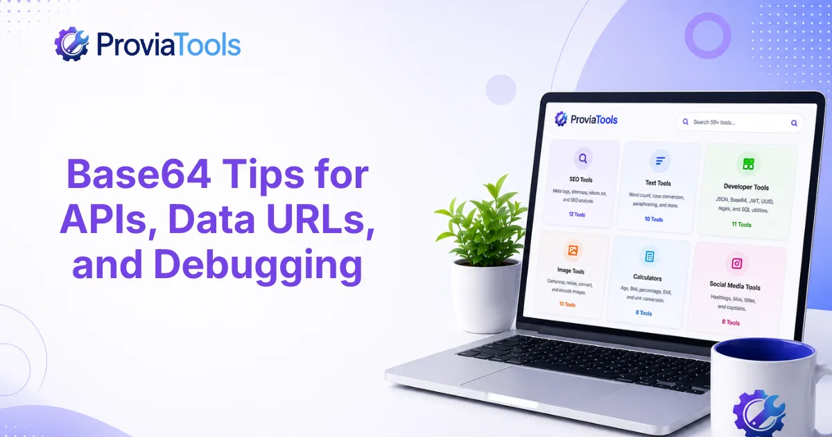 Base64 Tips for APIs, Data URLs, and Debugging