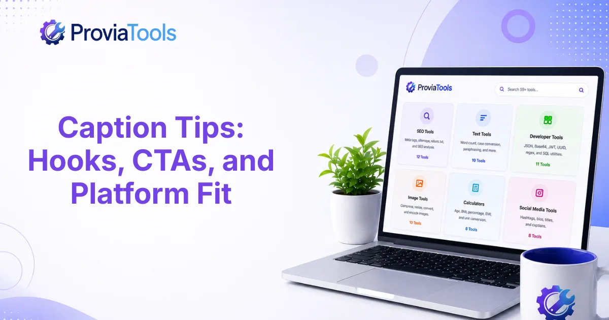 Caption Tips: Hooks, CTAs, and Platform Fit