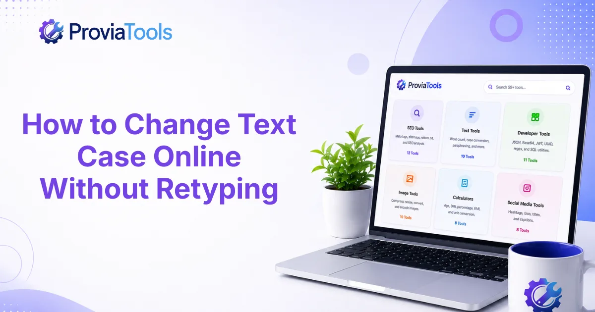 How to Change Text Case Online Without Retyping