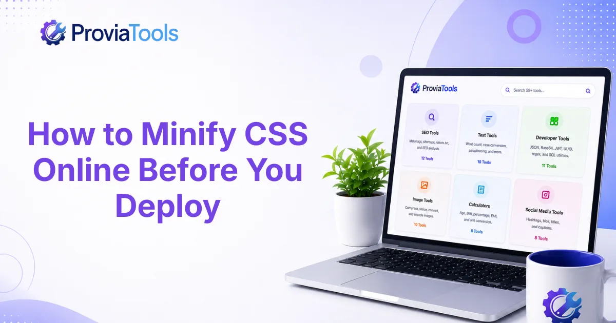 How to Minify CSS Online Before You Deploy