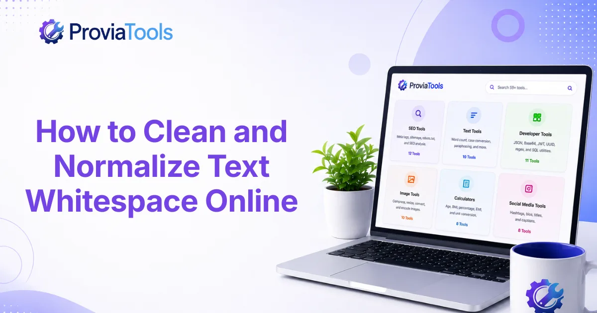 How to Clean and Normalize Text Whitespace Online
