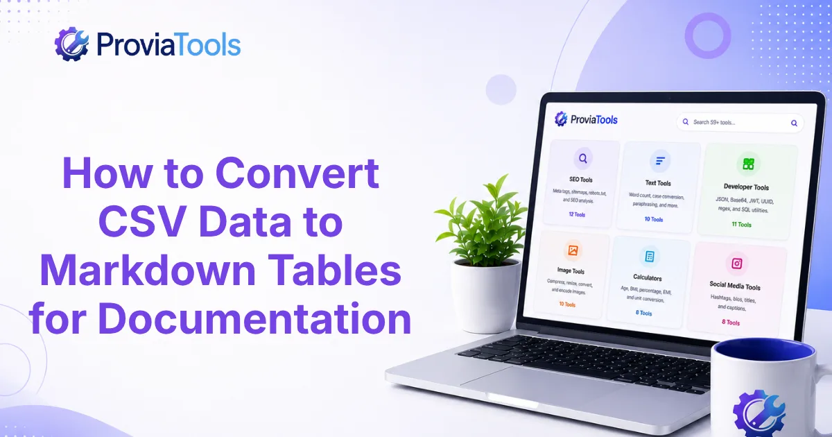 How to Convert CSV Data to Markdown Tables for Documentation