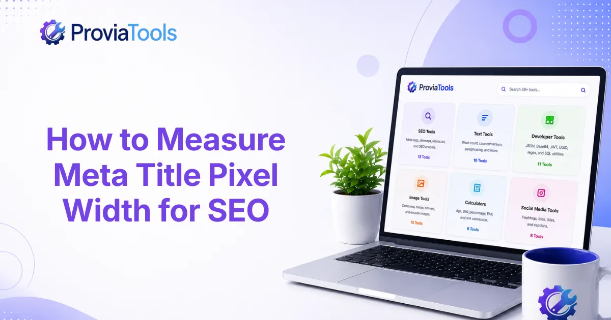 How to Measure Meta Title Pixel Width for SEO