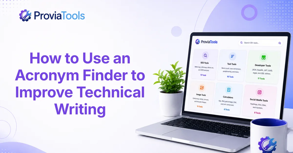 How to Use an Acronym Finder to Improve Technical Writing