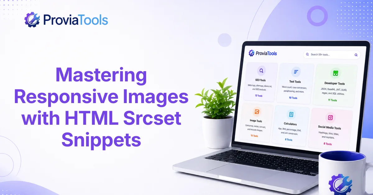 Mastering Responsive Images with HTML Srcset Snippets