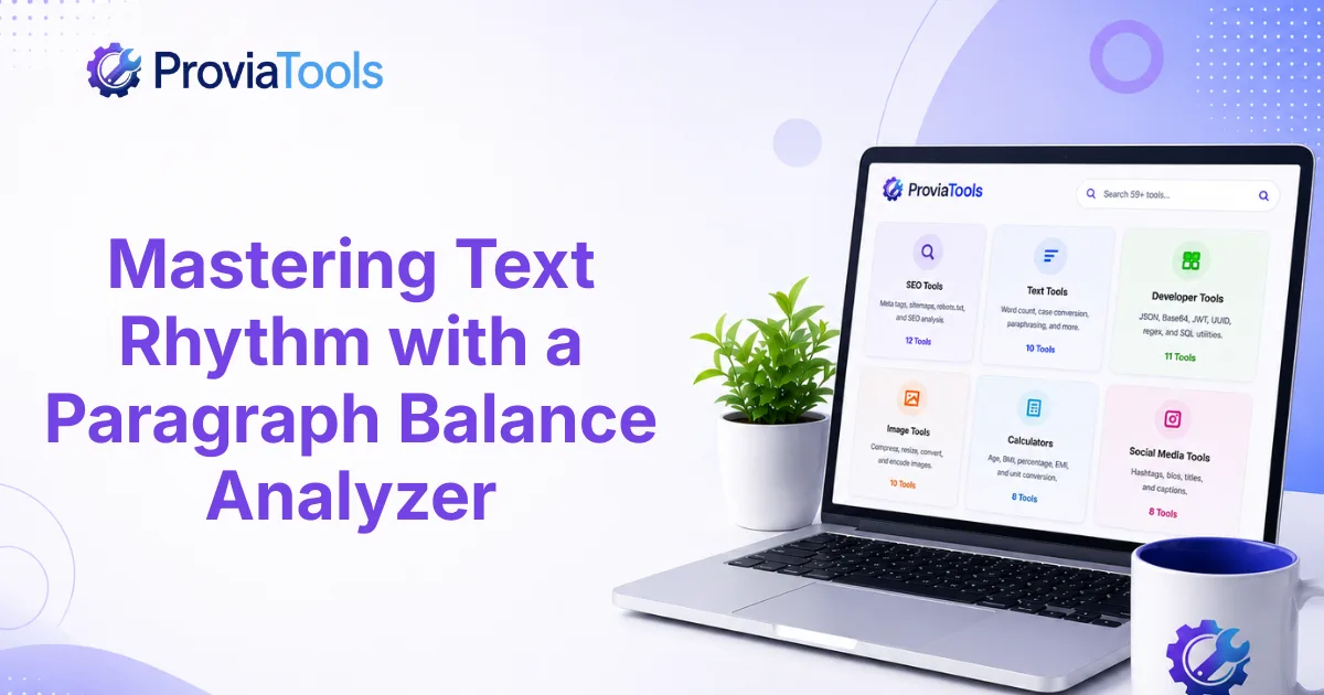 Mastering Text Rhythm with a Paragraph Balance Analyzer