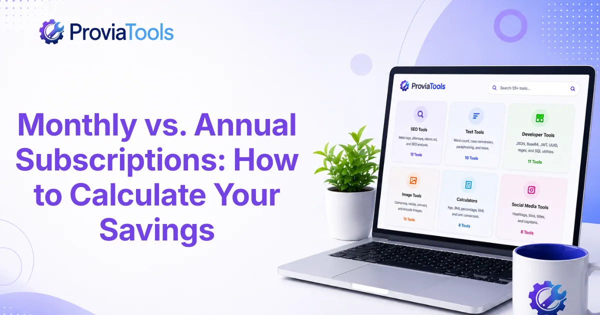 Monthly vs. Annual Subscriptions: How to Calculate Your Savings