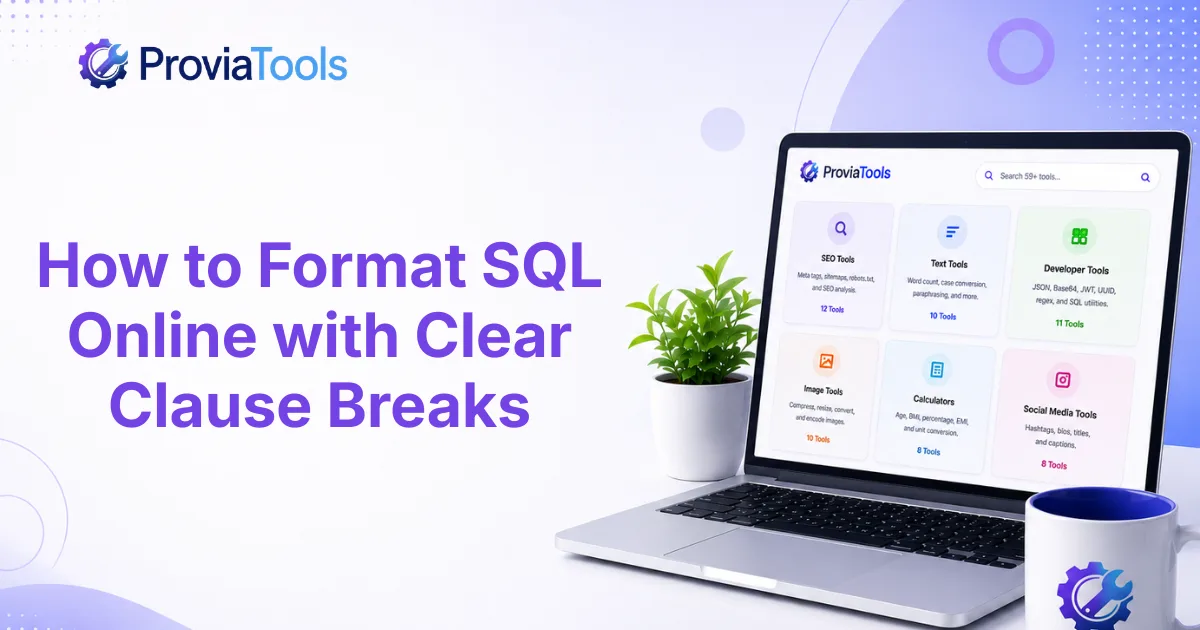 How to Format SQL Online with Clear Clause Breaks