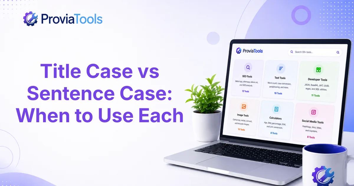 Title Case vs Sentence Case: When to Use Each