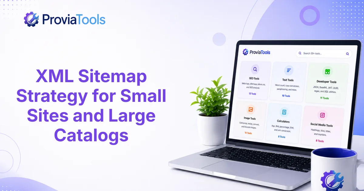XML Sitemap Strategy for Small Sites and Large Catalogs