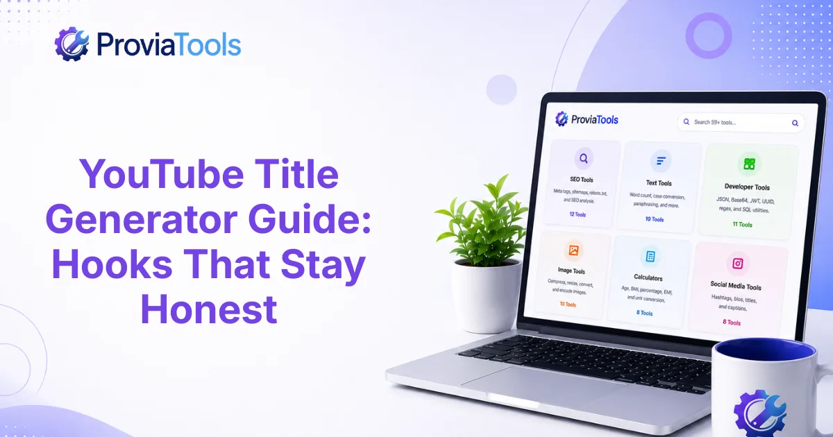 YouTube Title Generator Guide: Hooks That Stay Honest